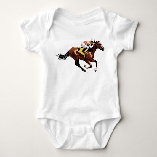 Racehorse en Jockey Romper (Voorkant)