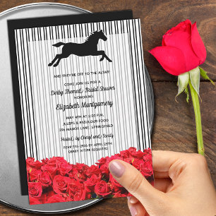 Racehorse en Rozen Derby Bridal Kaart