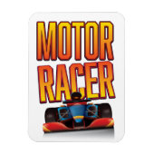 Racemotor auto magneet (Verticaal)