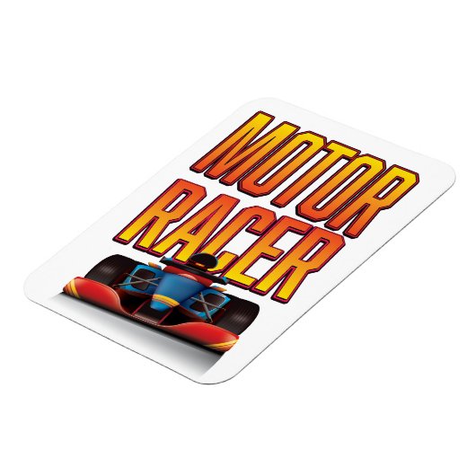 Racemotor auto magneet (Linkerzijde)