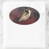 RACEMOTORFIETS. OVALE STICKER (Tas)