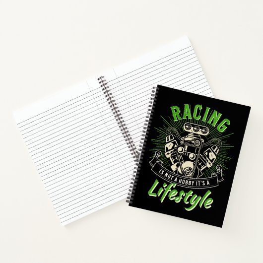 Racen is geen hobby, het is een levensstijl notitieboek (Binnen)