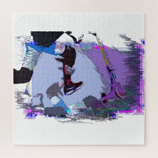 Racen naar scoot - Stuntscooter Legpuzzel (Verticaal)