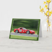 Racen naar verjaardag 40 kaart (Gele Bloem)