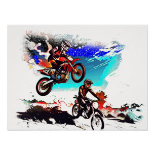 Racen om te Winnen - Motocross Racers Perfect Poster