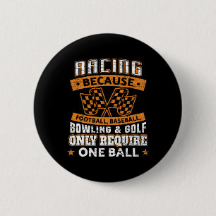 Racen Omdat Voetbal Ronde Button 5,7 Cm