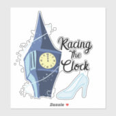 Racen op de klok sticker (Vel)