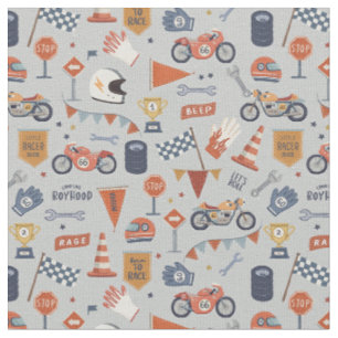 Racende auto's motorfietsen jongens kinderkamer jo stof