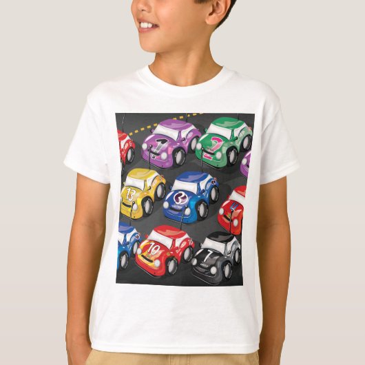 Racende Auto's Wegrace T-shirt (Voorkant)