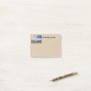 Racer auto truck naar de bergen woestijn post-it® notes