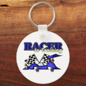 Racer in opleiding sleutelhanger (Voorkant)