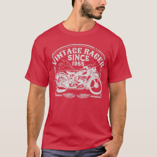 racer sinds 1955, motorfietsenmotor met oprolmech t-shirt