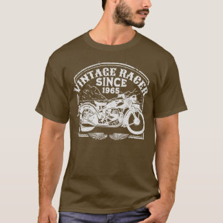  racer sinds 1965, motorfietsenmotor met oprolmech t-shirt