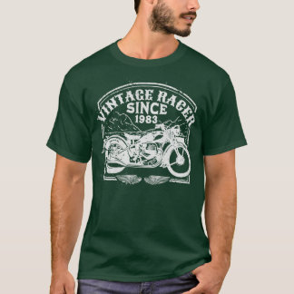 racer sinds 1983, motorfietsenmotor t-shirt