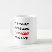 racer slepen, geweldige koffiemok (Voorkant links)