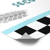 Racerace Auto Two Fast Curious Boy Welkom Poster (Hoek)