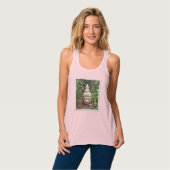 Racerback buddah afbeelding yoga top (Volledige Voorkant)