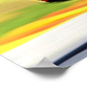 Racerrode motorfiets poster (Hoek)