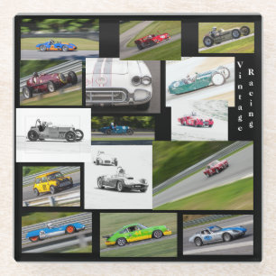  races glazen onderzetter