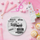  races papieren bordje (Feest)