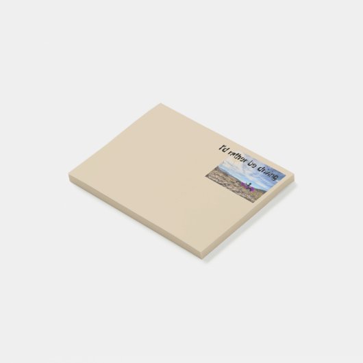 Racewagen naar de woestijn post-it® notes (Schuin)
