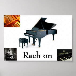 Rach aan poster