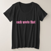 Rach T-shirt (plus grootte) (Design voorkant)