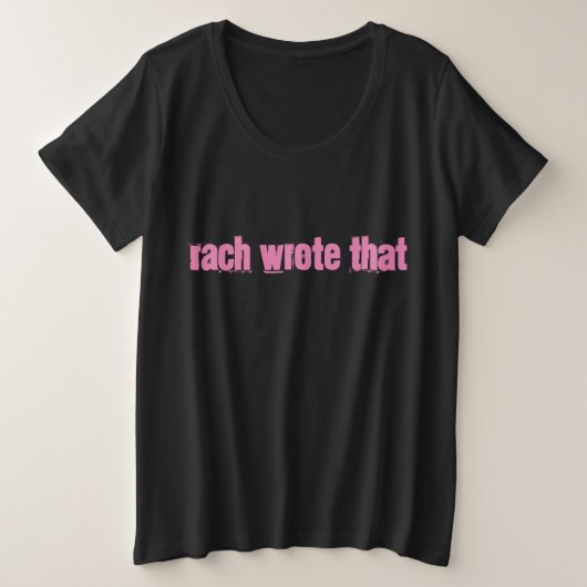 Rach T-shirt (plus grootte) (Design voorkant)