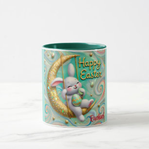 RACHAEL~ Lapin MOON ~ HAPPY EASTER ~ Mug