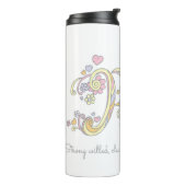 Rachael name meaning decorative letter R Thermosbeker (Gedraaid links)