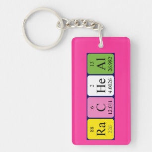 Racheal periodieke lijstnaam - het sleutelwoord sleutelhanger