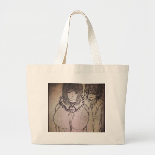 Rachel en haar vriend in je verbeelding grote tote bag (Voorkant)