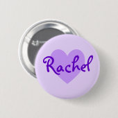 Rachel in Paars Ronde Button 5,7 Cm (Voorkant /achterkant)