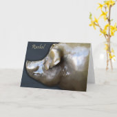 RACHEL la carte de voeux de TIRELIRE (Fleur jaune)