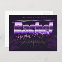 Rachel Nom Prénom Anniversaire de la carte postale