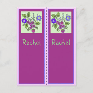Rachel Personalized Bladwijzer Briefkaart