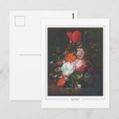 Rachel Ruysch #1 - Kunstmatig Briefkaart (Voorkant / Achterkant)