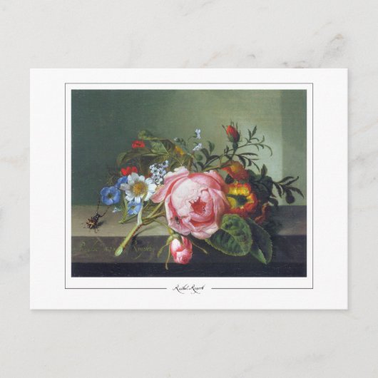 Rachel Ruysch #8 - Kunstmatig Briefkaart (Voorkant)