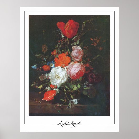 Rachel Ruysch Zedign Affiche d'art #1 (Devant)