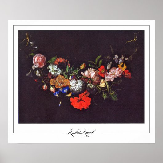 Rachel Ruysch Zedign Affiche d'art #14 (Devant)