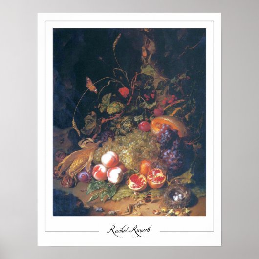 Rachel Ruysch Zedign Affiche d'art #2 (Devant)