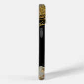 Rachella Elegant Ebony Chic Monogram Case-Mate iPhone Case (Achterkant / Rechts)