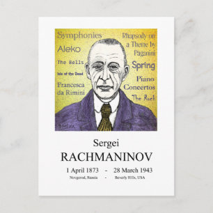 Rachmaninov Briefkaart