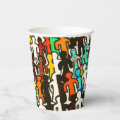 Raciale gelijkheid papieren bekers (Achterkant)