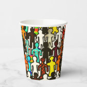 Raciale gelijkheid papieren bekers (Links)