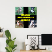 Raciale profilering poster (Thuiskantoor)