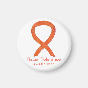 Raciale tolerance Awareness Ribbon Fridge Magnet Magneet