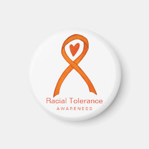 Raciale tolerance Awareness Ribbon Fridge Magnets Magneet