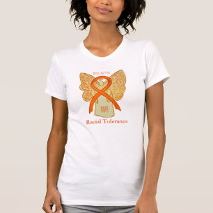 Raciale tolerance Oranje Awareness Ribbon Shirt