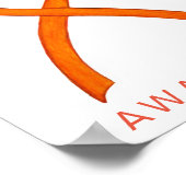 Raciale tolerance waakzaamheid Poster met lint (Hoek)